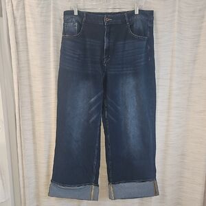HALARA Cuffed Denim Jeans Size Xl